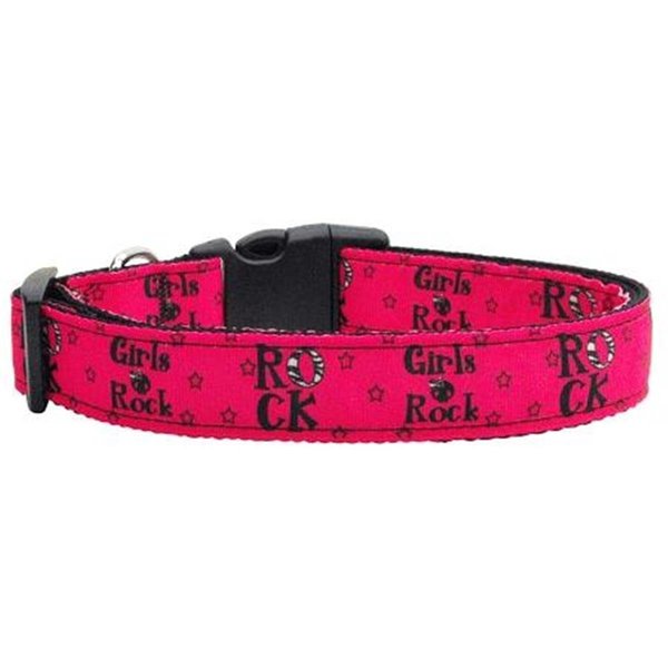 Unconditional Love Girls Rock Nylon Ribbon Dog Collars Large UN805133
